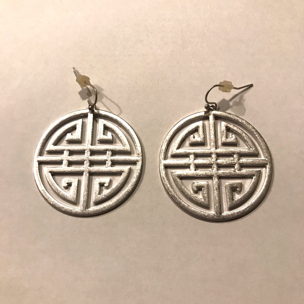 Silver earrings